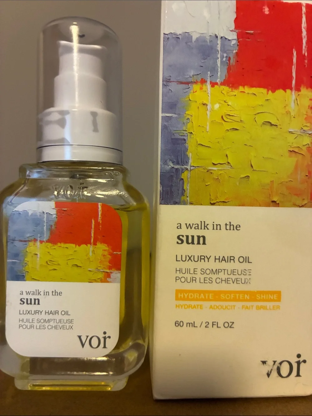 vor A Walk in the Sun Luxury Hair Oil - Yellow